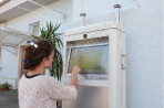 ITT-100-EXT outdoor information kiosk with touchscreen, CD-ROM